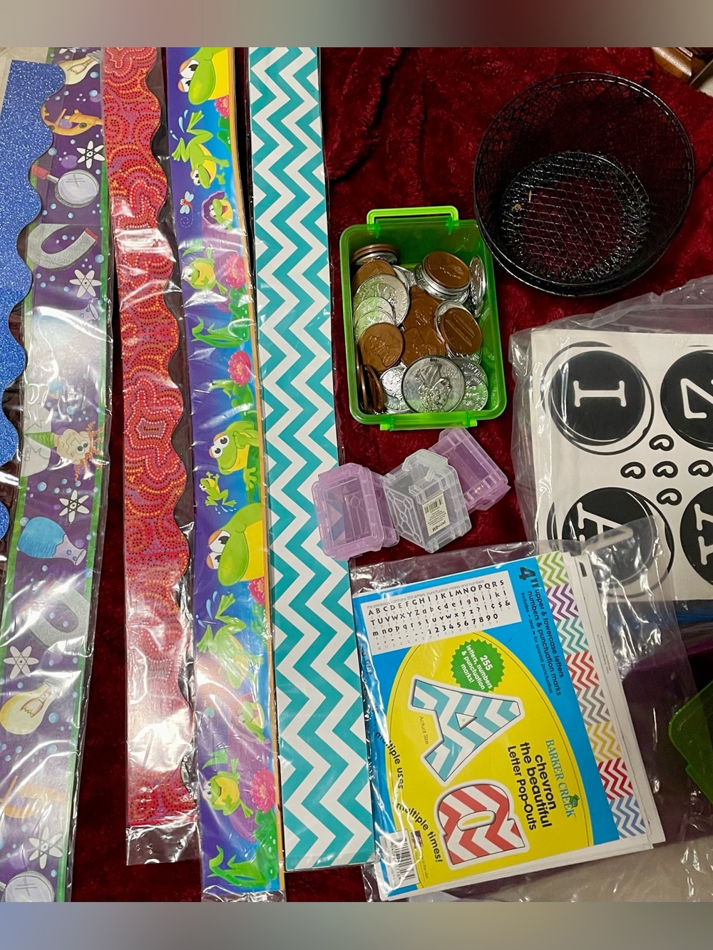 TEACHERS & HOMESCHOOL MOMS Bulletin board Bundle Border Trim Lettering PLUS